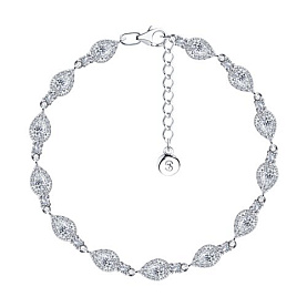 Браслет SOKOLOV - Серебро 925, Фианит (арт. 94051034)
