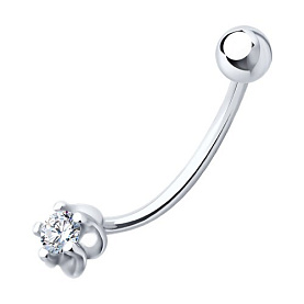 Пирсинг Diamant - Серебро 925, Фианит (арт. 94-160-02041-1)