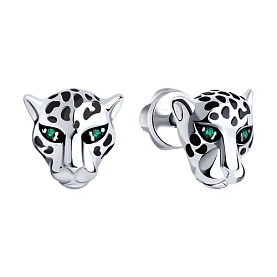 Серьги SOKOLOV - Серебро 925, Фианит, Эмаль (арт. 94025891)