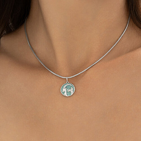 Подвеска Diamant - Серебро 925, Фианит, Эмаль (арт. 94-130-02328-1)