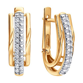 Серьги SOKOLOV - Серебро 925, Фианит (арт. 93022549)