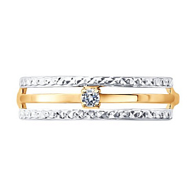 Кольцо Diamant - Золото 585, Фианит (арт. 51-110-01387-1)