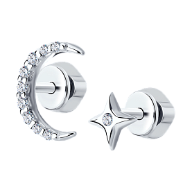 Серьги SOKOLOV - Серебро 925, Фианит (арт. 94025747)