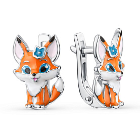 Серьги Мириада - Серебро 925, Эмаль (арт. 901022853)