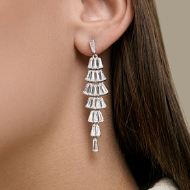 Серьги SOKOLOV - Серебро 925, Фианит (арт. 94027597)