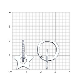 Серьги SOKOLOV - Серебро 925, Фианит (арт. 94026810)