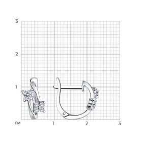 Серьги SOKOLOV - Серебро 925, Фианит (арт. 94020111)