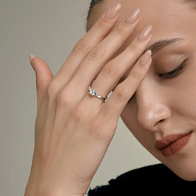 Кольцо SOKOLOV - Серебро 925, Бриллианит (арт. 94014949)