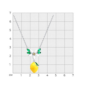 Колье SOKOLOV - Серебро 925, Фианит, Эмаль (арт. 94071223)