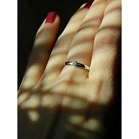 Кольцо Галатея - Серебро 925, Фианит (арт. 2872.1)