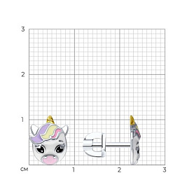 Серьги SOKOLOV - Серебро 925, Эмаль (арт. 94026791)
