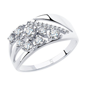 Кольцо SOKOLOV - Серебро 925, Фианит (арт. 94012917)