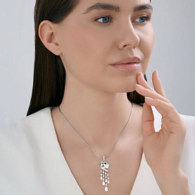 Подвеска SOKOLOV - Серебро 925, Фианит, Эмаль (арт. 94033332)