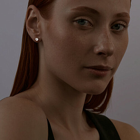 Серьги SOKOLOV - Серебро 925, Фианит (арт. 93020648)