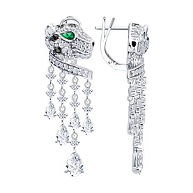 Серьги SOKOLOV - Серебро 925, Фианит (арт. 94027316)