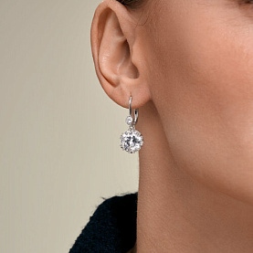 Серьги SOKOLOV - Серебро 925, Фианит (арт. 94027570)