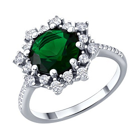 Кольцо SOKOLOV - Серебро 925, Фианит (арт. 94014917-91)