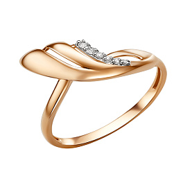 Кольцо ЮФ Династия - Золото 375, Фианит (арт. 012661-5102)