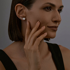 Серьги SOKOLOV - Серебро 925, Фианит (арт. 94024798)