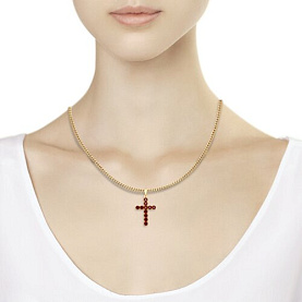 Подвеска SOKOLOV - Серебро 925, Гранат (арт. 92030513)