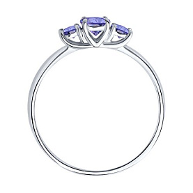 Кольцо SOKOLOV - Серебро 925, Танзанит (арт. 92012113)