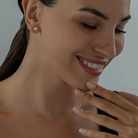 Серьги SOKOLOV - Серебро 925, Фианит (арт. 94025254)