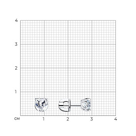 Серьги SOKOLOV - Серебро 925, Фианит (арт. 94021971)