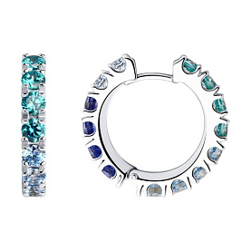 Серьги SOKOLOV - Серебро 925, Фианит (арт. 94026082)