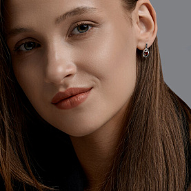 Серьги SOKOLOV - Серебро 925, Гранат (арт. 92025353)