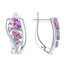 Серьги SOKOLOV - Серебро 925, Аметист (арт. 92021809)