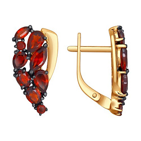 Серьги SOKOLOV - Золото 375, Гранат (арт. 37724133)