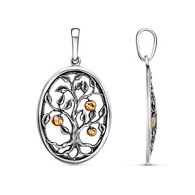 Подвеска Красная пресня - Серебро 925 (арт. 53015782-1)