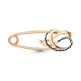 Булавка Аквамарин - Серебро 925 (арт. 72586.6)