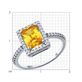 Кольцо SOKOLOV - Серебро 925, Фианит (арт. 94014209)