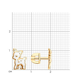 Серьги SOKOLOV - Серебро 925, Эмаль (арт. 93022447)