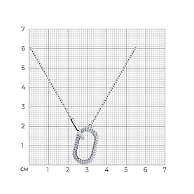 Колье SOKOLOV - Серебро 925, Фианит (арт. 94071016)