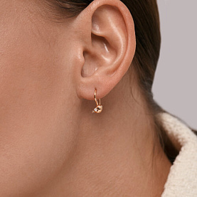 Серьги SOKOLOV - Золото 585, Фианит (арт. 0200988)