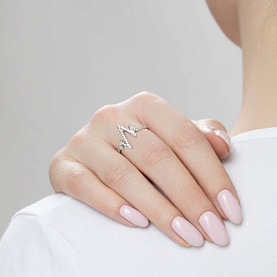 Кольцо SOKOLOV - Серебро 925, Фианит (арт. 94013094)