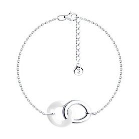 Браслет SOKOLOV - Серебро 925, Керамика (арт. 94050970)
