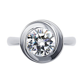 Кольцо SOKOLOV - Серебро 925, Фианит (арт. 94012821)