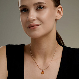 Подвеска SOKOLOV - Золото 585, Цитрин (арт. 733023)