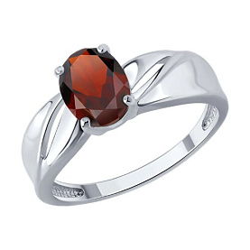 Кольцо SOKOLOV - Серебро 925, Гранат (арт. 92014854)