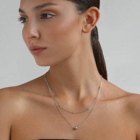 Колье Красцветмет - Серебро 925 (арт. НХ22-2013-3#0.35)
