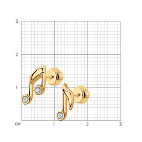 Серьги SOKOLOV - Серебро 925, Фианит (арт. 93021101)