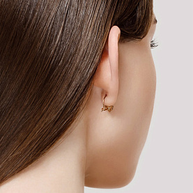 Серьги SOKOLOV - Золото 585, Фианит (арт. 026865)