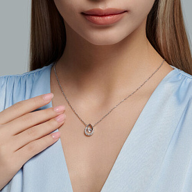 Колье SOKOLOV - Серебро 925, Фианит (арт. 94070822)