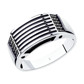 Кольцо SOKOLOV - Серебро 925, Фианит (арт. 95010122)