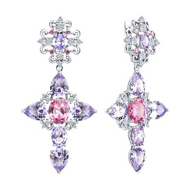 Серьги SOKOLOV - Серебро 925, Фианит (арт. 94026883)