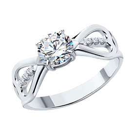 Кольцо Diamant - Серебро 925, Фианит (арт. 94-110-01551-1)