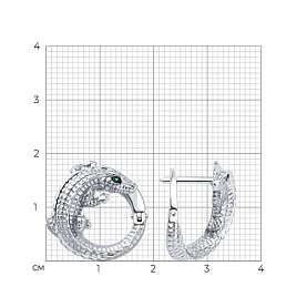 Серьги SOKOLOV - Серебро 925, Фианит (арт. 94027111)